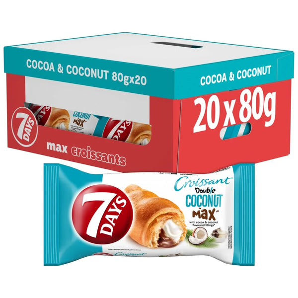 7 Days Cocoa Coconut Croissant 80g, front of pack