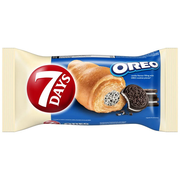 7 Days Oreo Vanilla Cream and Cookies Croissant 70g, front of pack