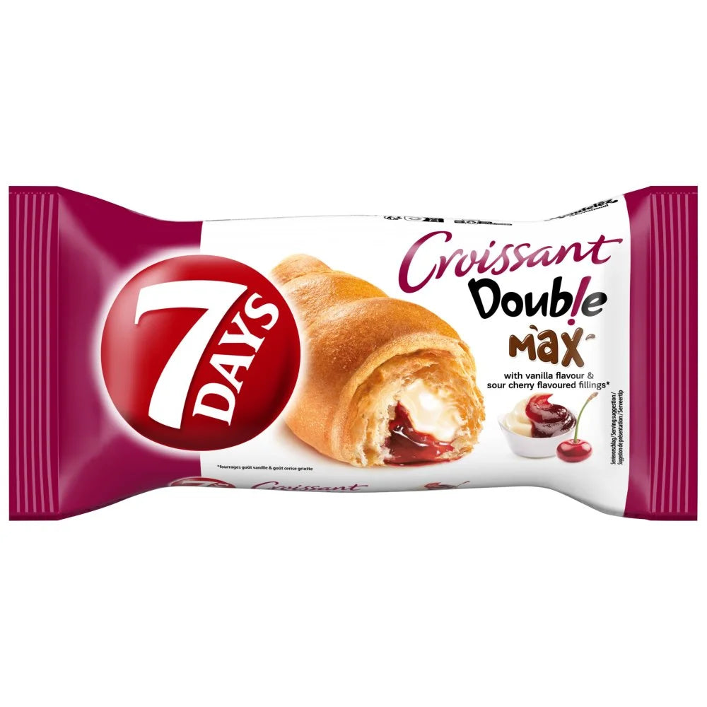 7 Days Vanilla Sour Cherry Croissant 80g, front of pack