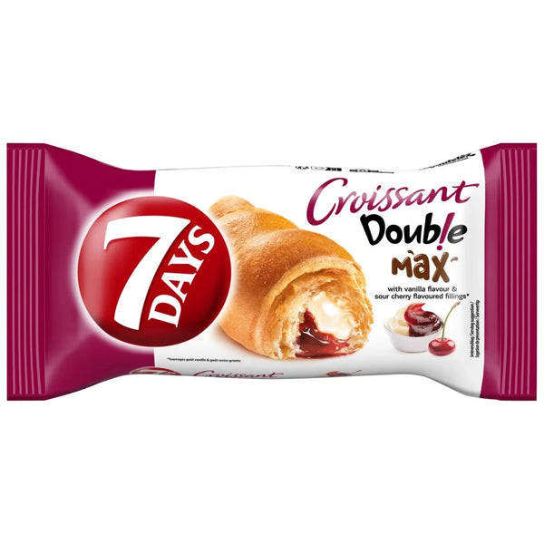 7 Days Vanilla Sour Cherry Croissant 80g, front of pack