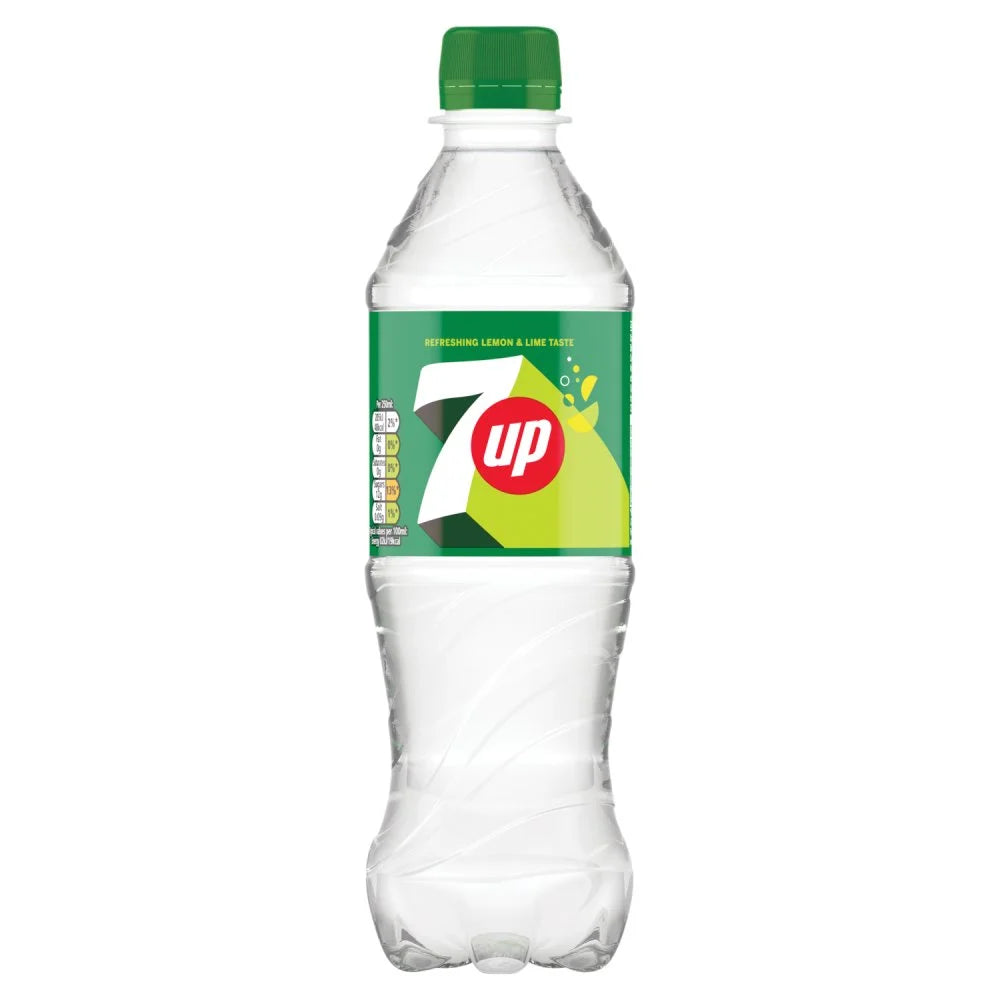 7UP Regular Lemon & Lime 500ml Bottle, front of pack