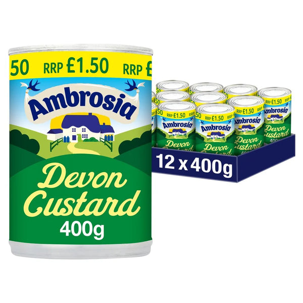 Ambrosia Devon Custard Dessert Can 400g, front of pack