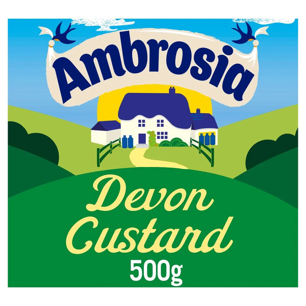 Ambrosia Devon Custard Dessert Carton 500g, front of pack