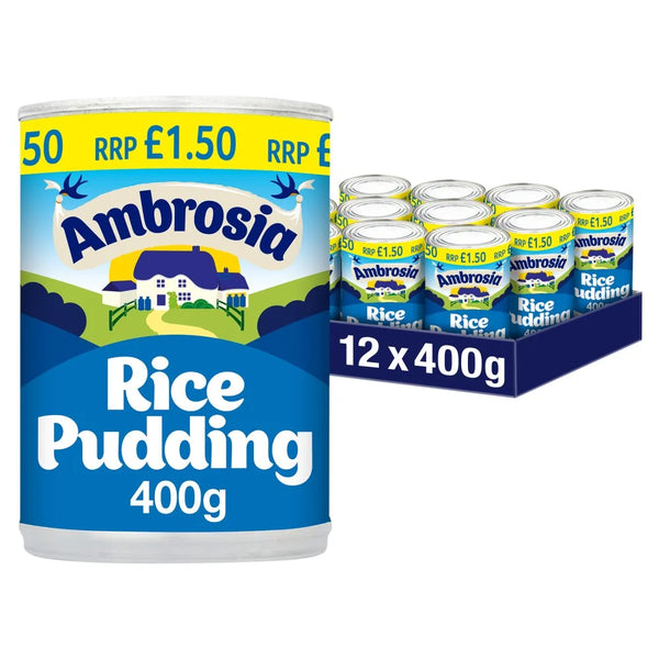 Ambrosia Rice Pudding Dessert Can 400g, front of pack