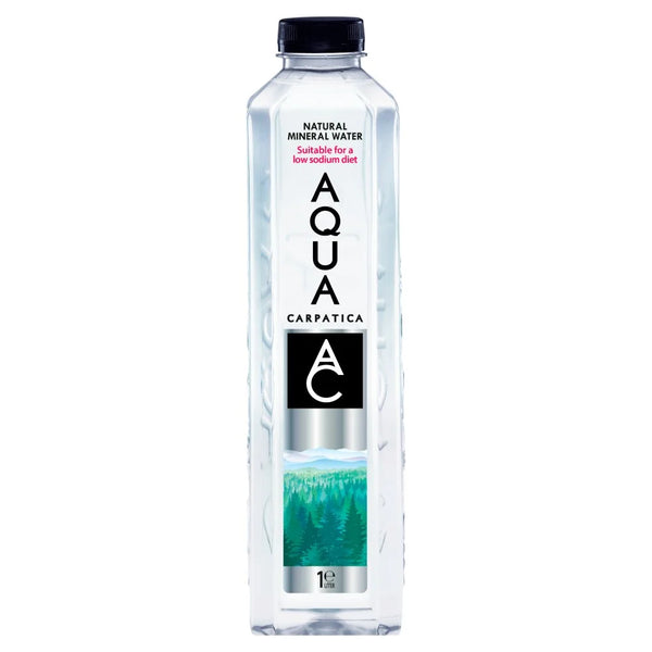 Aqua Carpatica Natural Still Mineral Water 1L, front of pack