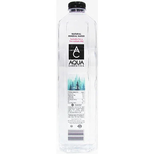 Aqua Carpatica Natural Still Mineral Water 2L, front of pack
