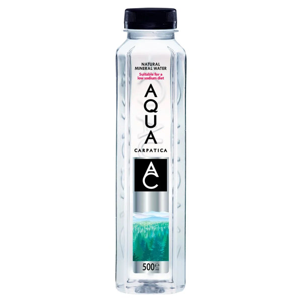Aqua Carpatica Natural Still Mineral Water 500ml, front of pack