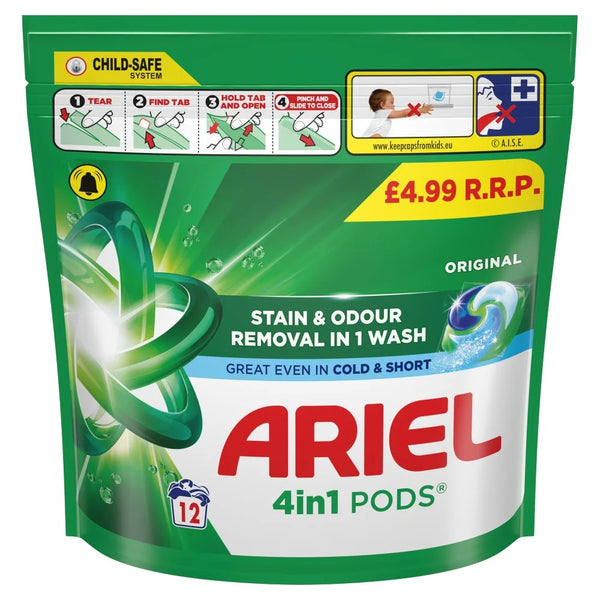 Ariel 4in1 Pods Original Washing Capsules, front of pack