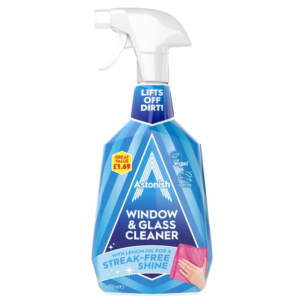 Astonish Window and Glass Cleaner 750ml, front of pack