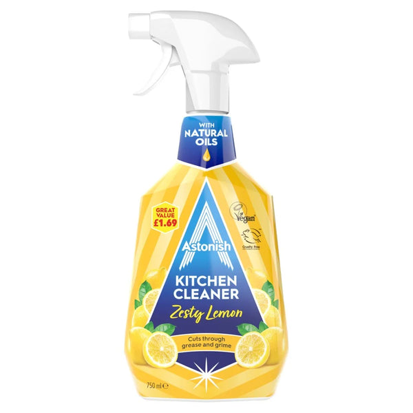 Astonish Zesty Lemon Kitchen Cleaner 750ml, front of pack