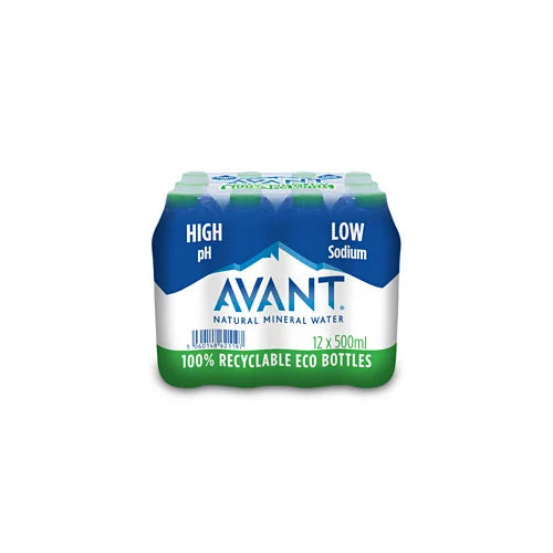 Avant Still Water Screwcap 500ml, front of pack