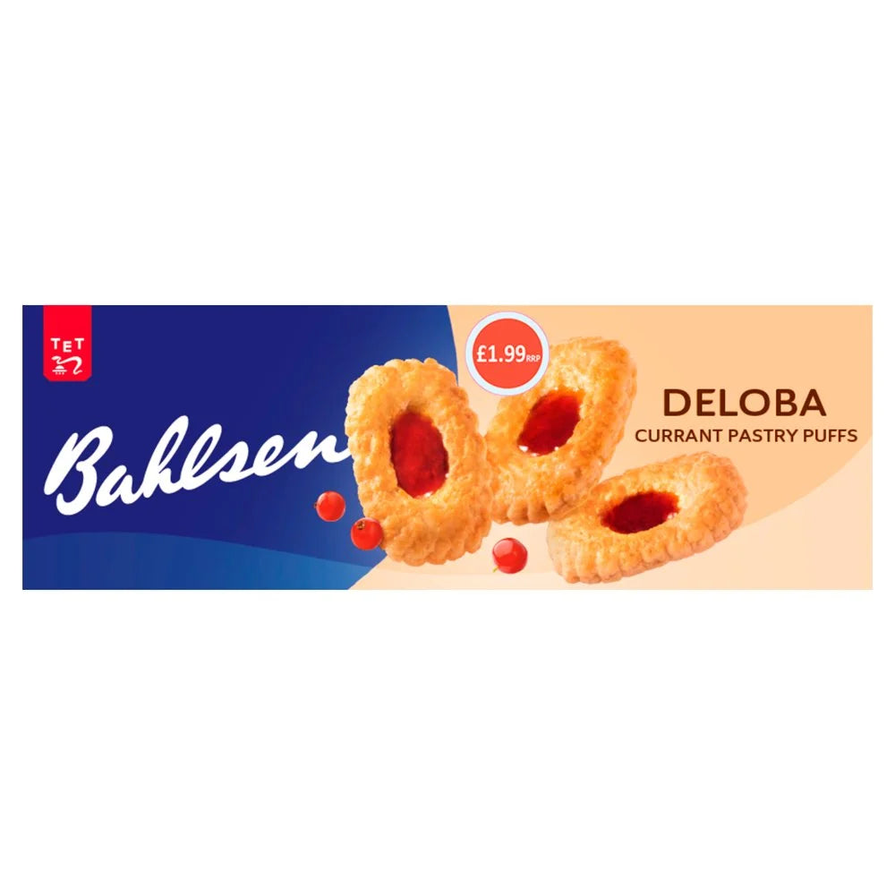 Bahlsen Deloba Currant Pastry Puffs 100g, front of pack