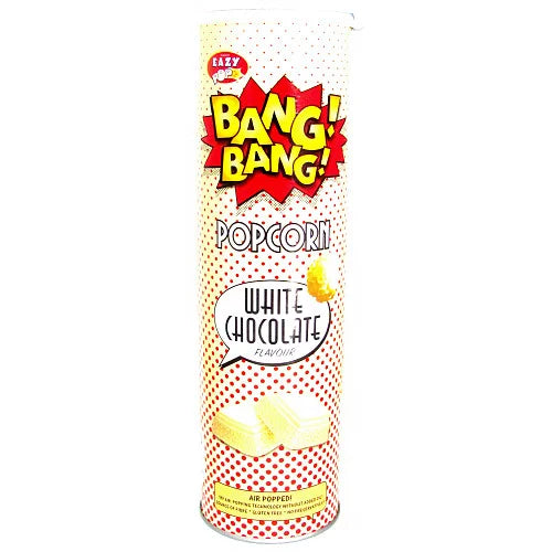 Bang! Bang! Popcorn White Chocolate Flavour 85g, front of pack
