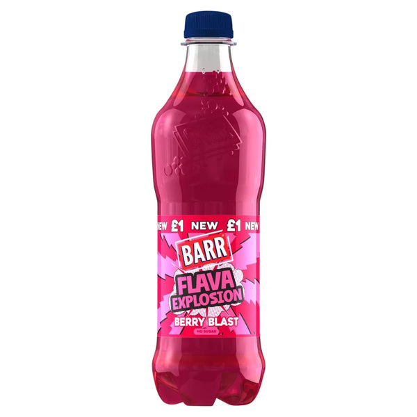 Barr Berry Blast Soft Drink 500ml, front of pack