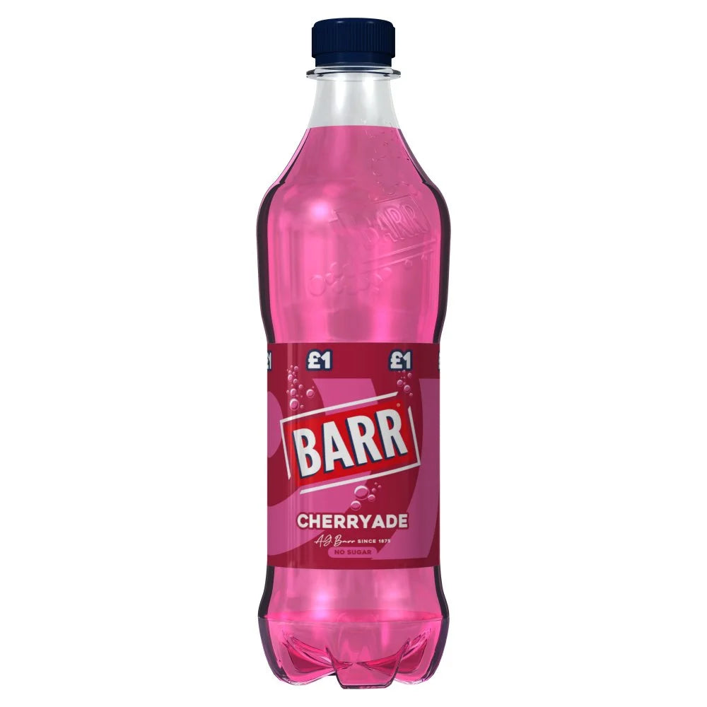 Barr Cherryade Soft Drink Bottle 500ml, front of pack