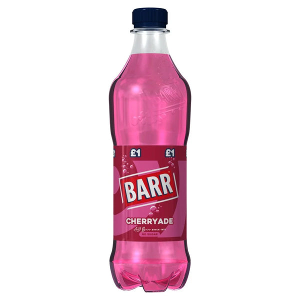 Barr Cherryade Soft Drink Bottle 500ml, front of pack