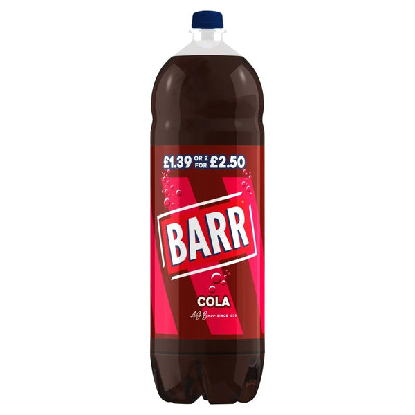 Barr Cola Soft Drink 2L bottle, front of pack