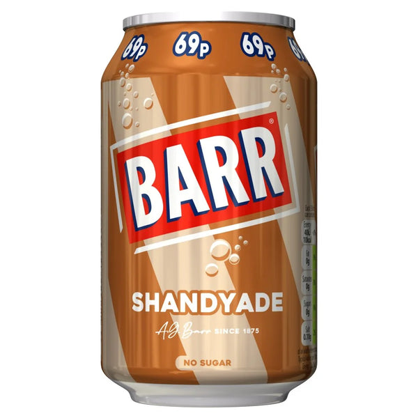Barr Shandyade 330ml, front of pack