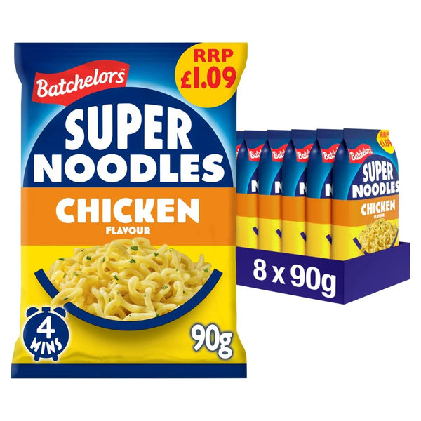 Batchelors Chicken Flavour Super Noodles 90g, front of pack