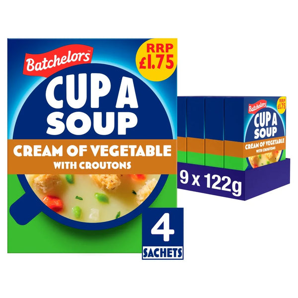 Batchelors Cup a Soup Cream of Vegetable, front of pack
