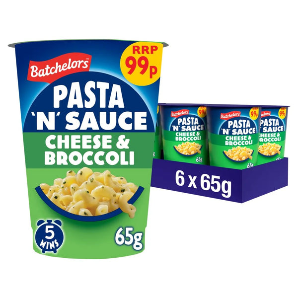 Batchelors Pasta 'N' Sauce Cheese & Broccoli 65g, front of pack