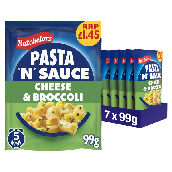 Batchelors Pasta 'n' Sauce Cheese and Broccoli 99g, front of pack