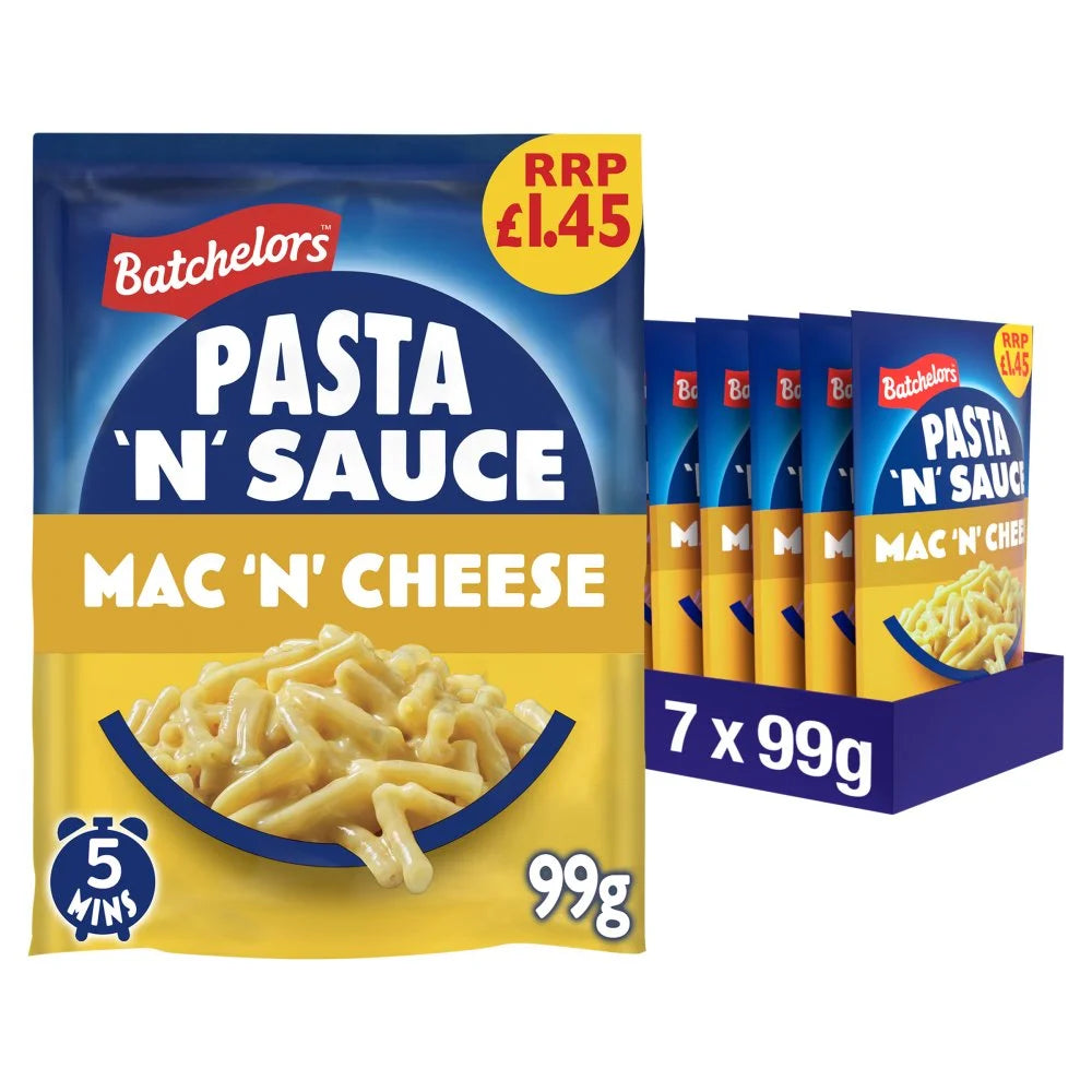 Batchelors Pasta 'n' Sauce Mac 'n' Cheese 99g, front of pack