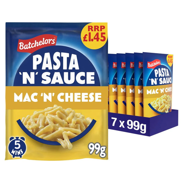 Batchelors Pasta 'n' Sauce Mac 'n' Cheese 99g, front of pack