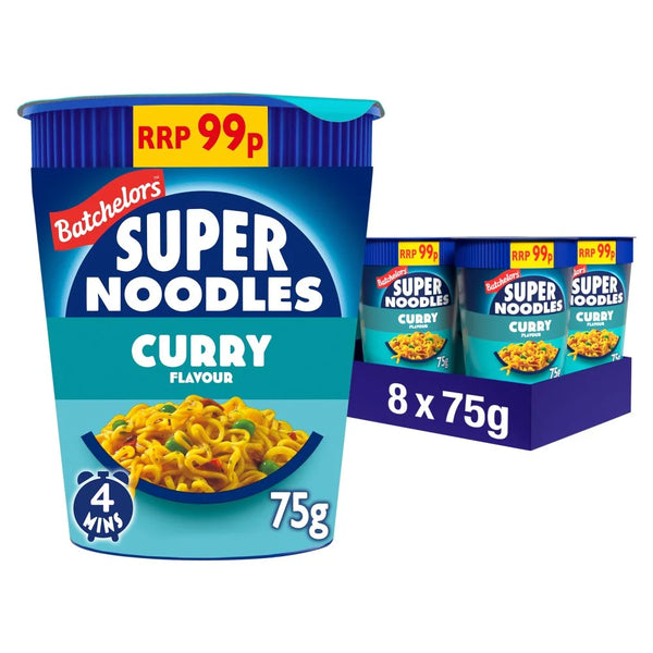 Batchelors Super Noodles Curry Flavour 75g, front of pack