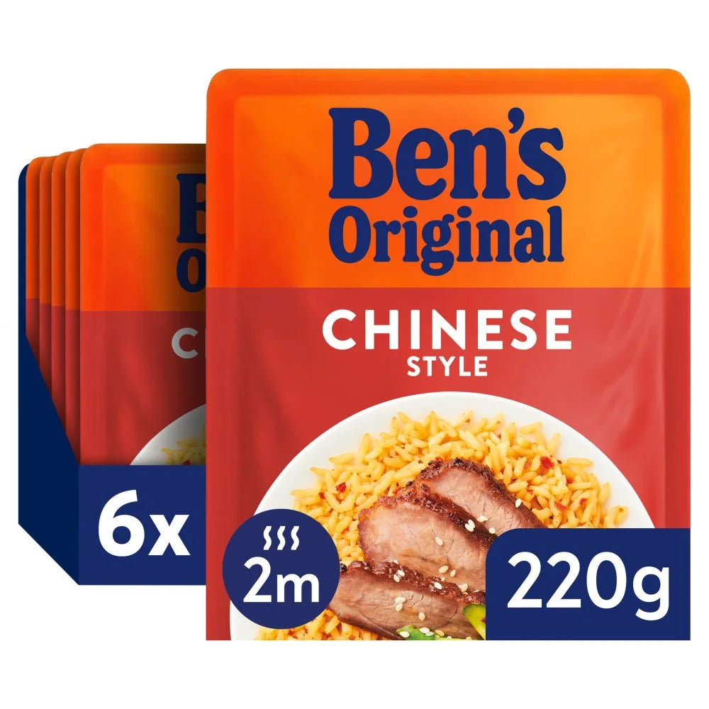 Ben's Original Chinese Style Microwave Rice 220g, front of pack