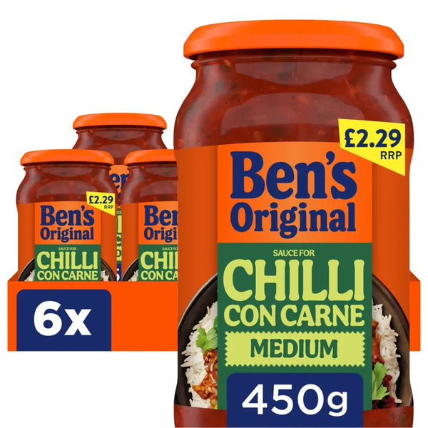 Ben's Original Medium Chilli Con Carne Sauce 450g, front of pack
