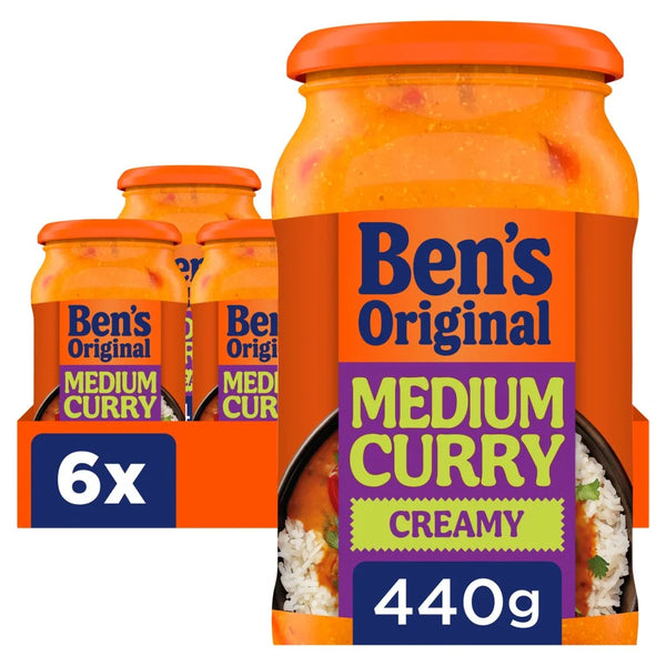 Ben's Original Medium Curry Sauce 440g, front of pack