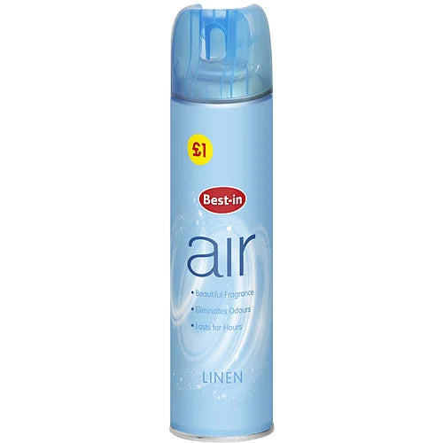 Best-In Air Freshener Linen 240ml, front of pack