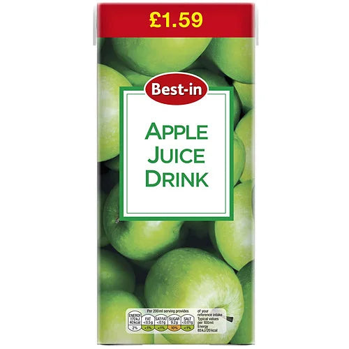 Best-In Apple Juice 1L carton, front of pack