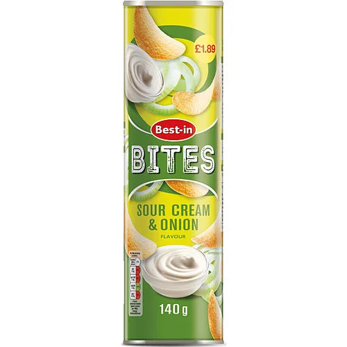 Best-In Bites Stacks Sour Cream 140g, front of pack