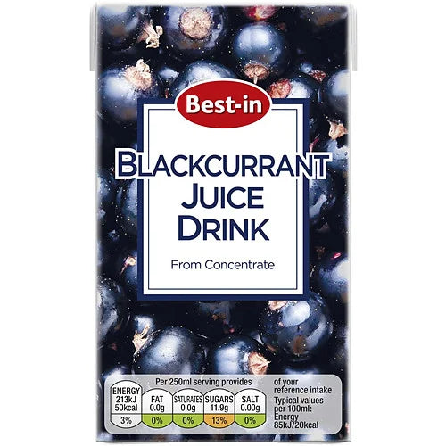 Best-In Blackcurrant Juice Drink 250ml, front of pack