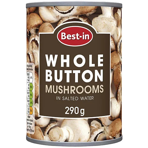 Best-In Button Mushrooms 290g, front of pack