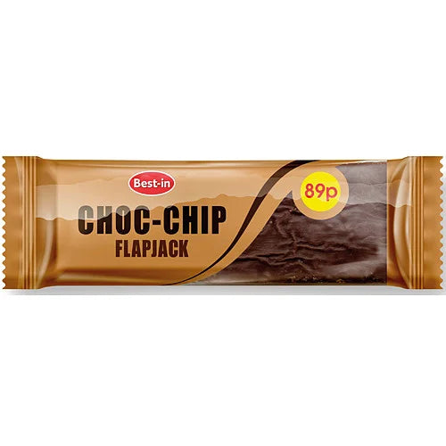 Best-In Choc Chip Flapjack 85g, front of pack