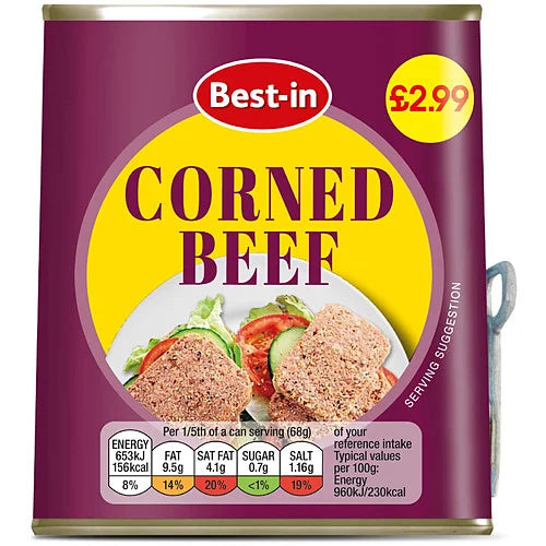 Best-In Corned Beef 340g, front of pack