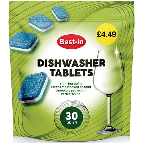 Best-In Dishwasher Tablets 30 Pack, front of pack
