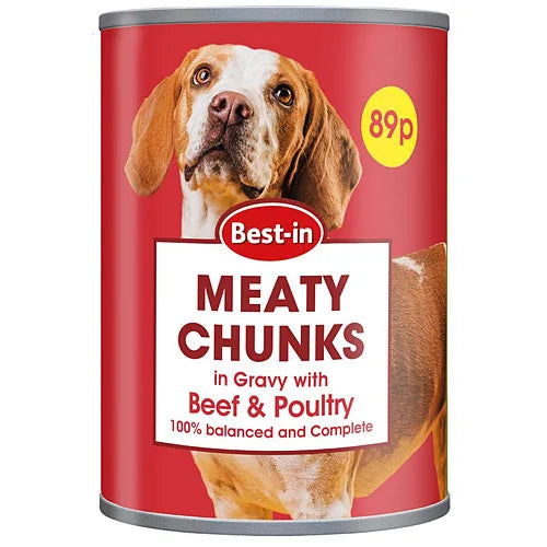 Best-In Dog Food Beef & Poultry 400g, front of pack