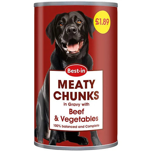 Best-In Dog Food Beef & Vegetable 1.2kg, front of pack