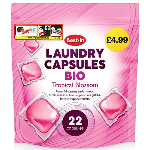 Best-In Laundry Bio 22 Wash, front of pack