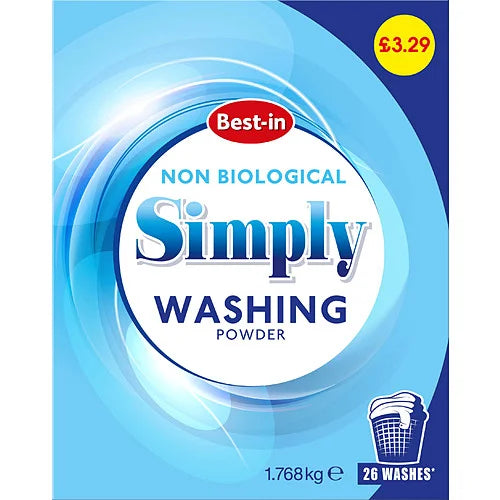 Best-In Non Bio Detergent Powder 26 Wash, front of pack