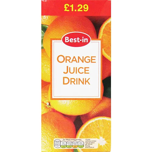Best-In Orange Juice 1L Carton, front of pack
