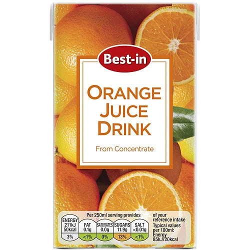 Best-In Orange Juice Drink 250ml, front of pack