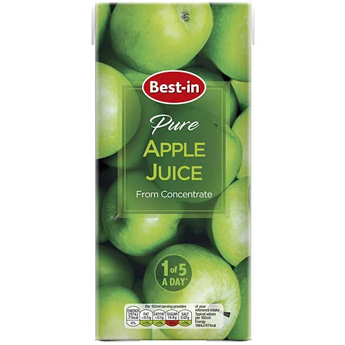 Best-In Pure Apple Juice 1L carton, front of pack
