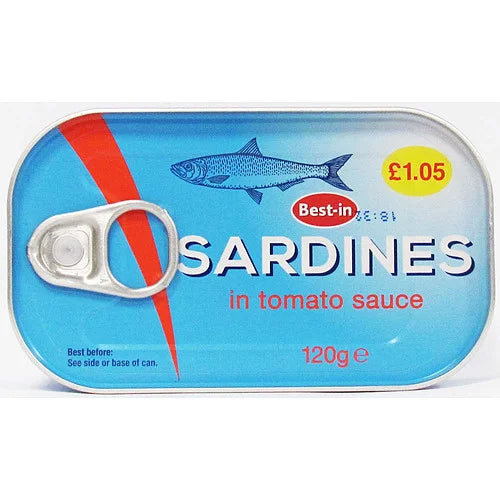 Best-In Sardines in Tomato Sauce 120g, front of pack