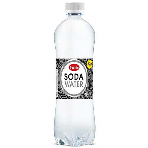 Best-In Soda Water 1L, front of pack