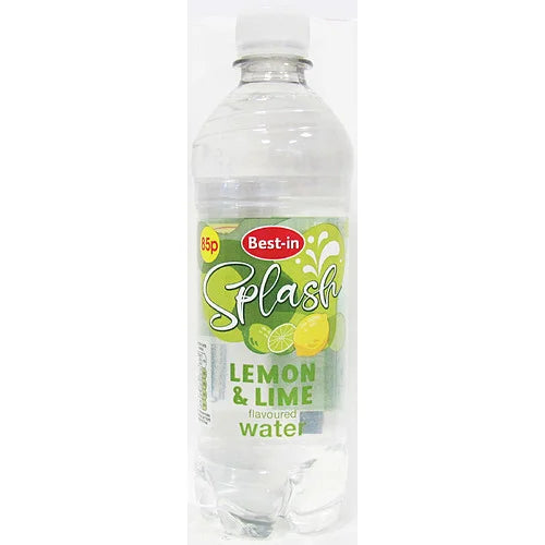 Best-In Splash Lemon and Lime Flavoured Water 500ml, front of pack